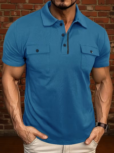 T-shirt de golf à manches courtes pour hommes avec imprimé camouflage personnalisé pour polo avec tissage tricoté respirant Style décontracté de la collection du Bangladesh - Product Image 4