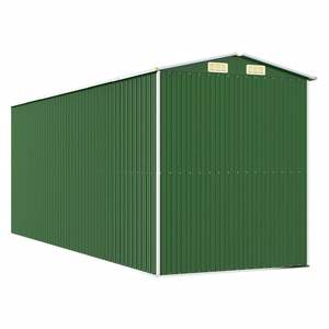 Abri de jardin en acier galvanisé vert de 75.6 po x 205.9 po x 87.8 po pour le rangement - Product Image 6