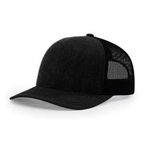 Gorra Trucker Unisex Negra de Malla con Visera Naranja, 6 Paneles, Ajustable, Casual, para Adultos, Primavera/Verano - Product Image 4