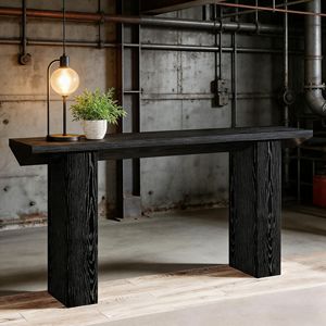 Longue table console en bois pour canapé ou entrée - Product Image 1