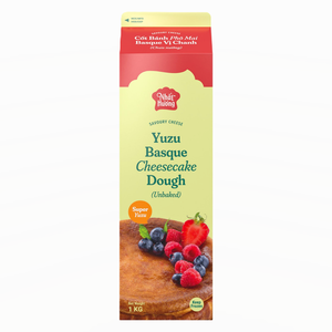 Pâte à Gâteau Basque au Yuzu Non Cuite de Haute Qualité, Sans Produits Laitiers, en Gros, 1KG, pour Boulangerie, HALAL, OEM/ODM, Prix Compétitif - Product Image 1