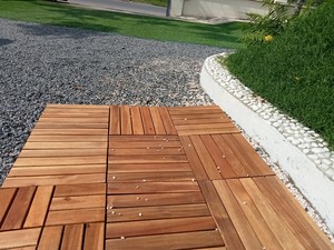 Baldosas de Madera Modernas para Terraza, 300x300mm, Ecológicas, para Interiores y Exteriores, Jardín, Patio Trasero - Product Image 2