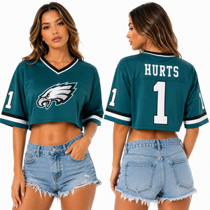 Camiseta de fútbol corta para mujer al por mayor, personalizada con bordado de mascota, nombre y número en la parte delantera, camiseta de uniforme de malla a la moda, oferta de proveedor - Product Image 2
