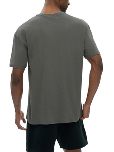เสื้อยืดลำลองผู้ชายไซส์ใหญ่ ผ้าฝ้าย 100% 220 GSM คอกลม แขนสั้น แห้งเร็ว ระบายอากาศดี เป็นมิตรกับสิ่งแวดล้อม ไซส์พลัส - Product Image 2