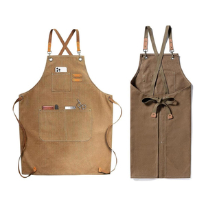 Delantal Unisex de Cuero Genuino HARAZ INTERNATIONAL con Cuello Ajustable, Transpirable, de Secado Rápido, con Impresión por Transferencia de Calor y Fusión sin Costuras - Product Image 4