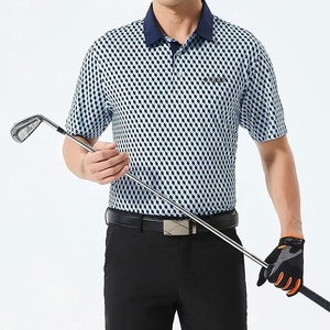 Camisetas de Golf transpirables totalmente estampadas para hombre, Polo de Golf con el mejor Material, totalmente estampadas - Product Image 3