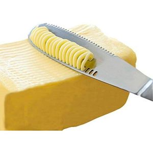 Couteau à beurre 3 en 1 en acier inoxydable, gadgets de cuisine pour une application parfaite du beurre - Product Image 1