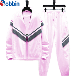 Top Trend Men Clothes Outfit Custom Nylon Windbreaker Set <b>Stand</b> up Collar Zip up Windbreaker Warm Jacket & Pants Outdoor Wear - Product Image 5