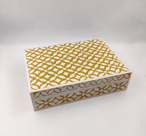 Vintage Style MDF Jewelry <b>Storage</b> Box With Bone & Resin Inlay Design Fashionable Home decor Jewelry Display Box Magnetic closure - Product Image 1