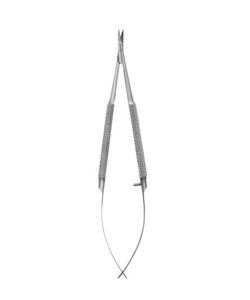 Micro Tijeras Curvas de 150 mm de Acero Inoxidable, Tijeras de Disección Fina Microquirúrgicas, Instrumento Médico Reutilizable - Product Image 1