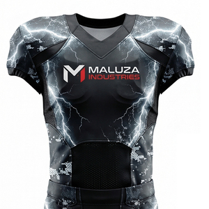 ชุดยูนิฟอร์มอเมริกันฟุตบอลแบบมืออาชีพ ครบชุด พิมพ์ลายแบบซับลิเมชั่น ผ้ากันเป็นขุย ทนทาน ชุดทีมฟุตบอล - Product Image 2