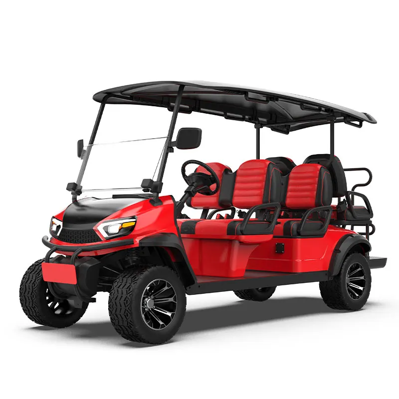 Wholesale Golf Cart Electrical Power Steering Golf Cart 6 Seat Windshield Folding Club Car New Energy Vehicle Golf Cart Car