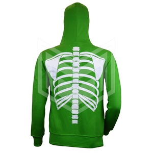 Hip Hop Style personnalisé bouffée impression sweat à capuche zippé 100% coton surdimensionné décontracté vêtements d'hiver pour hommes pour le printemps - Product Image 6