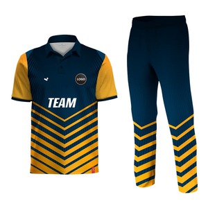 Ensemble d'uniformes de cricket personnalisés en gros, impression personnalisée, 100% polyester, léger, respirant, maillot et pantalon de cricket, vêtements de sport - Product Image 5