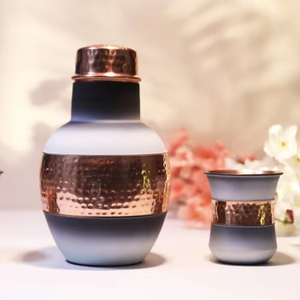 High Quality Luxury Pure Copper Bedroom <b>Bottle</b> Carafe in Different Color Great Gift for Wedding Christmas and More 99.6% Copper - Product Image 1