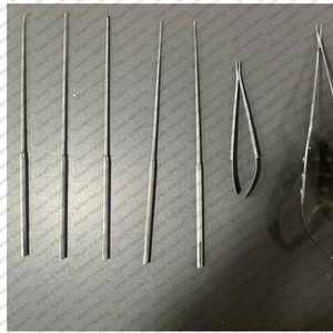 ชุดเครื่องมือผ่าตัดไมโครนิวโรซิร์เจอรีคุณภาพสูง ผลิตจากเหล็กกล้าไร้สนิมเยอรมัน ใช้ซ้ำได้ ผ่านการฆ่าเชื้อด้วยความร้อนได้ ได้รับการรับรองมาตรฐาน CE - Product Image 2