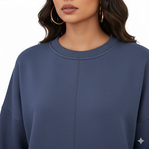 Sweat-shirts décontractés pour femmes avec nouveau logo personnalisé, collection automne-hiver, coupe ample et respirante, et chemises classiques en promotion - Product Image 4