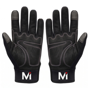 OEM ODM Heavy Duty Anti Impact Polyester Mechanic Safety Gloves Padded Palm Touchscreen Moisture-Wicking Latex-free General - Product Image 2