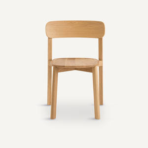 Silla de Comedor Moderna con Respaldo de Madera para Cafetería Universitaria - Product Image 2