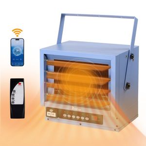 ZOKOP WiFi Smart Electric Garage Heater 5000W Ceiling Mount Space Heater 240 Volt Hard Wired Fan Forced Shop Heater WiFi - Product Image 2