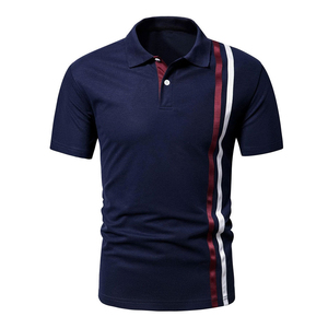 Camiseta Polo para Hombre, Corte Ajustado, Tejido de Punto Transpirable, Estampado Bordado, Calidad Premium, Gran Venta - Product Image 1