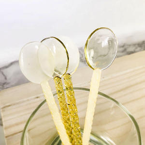 Cuchara para Postre y Café, Diseño Bonito, Cuchara de Vidrio de Borosilicato para Bodas, Hogar Moderno - Product Image 2