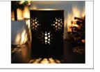 <b>STAR</b> VOTIVE T-<b>LIGHT</b> HOLDER mild steel Rectangle Lantern With <b>Star</b> Cutouts For Home Decoration Durable Design - Product Image 2
