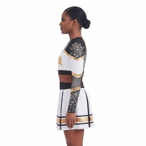 Uniforme de Porristas Personalizado para Escuela Secundaria, Ropa Deportiva Ligera y Transpirable para Mujer, Fabricante Mayorista OEM ODM - Product Image 4