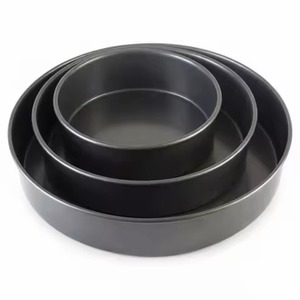 Silver Carbon Steel Round Nesting <b>Baking</b> Pan <b>Set</b> for Decorative Floral Pastries Eco-Friendly and Oven Safe - Product Image 4