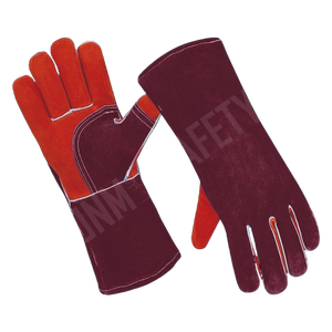 Guantes de Soldadura de Cuero Vacuno de Alta Calidad, Resistentes al Calor, Antivibración, con Puño de Seguridad Grueso, Guantes para Bomberos - Product Image 6