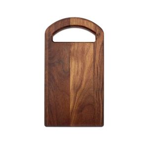Planche à découper rectangulaire en bois noir mat avec poignée, planche à découper de cuisine en bois fait main, matériau en bois antidérapant - Product Image 1
