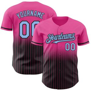 Camiseta de béisbol personalizada a rayas, uniforme deportivo bordado e impreso para hombres, mujeres y niños. Tallas grandes - Product Image 5