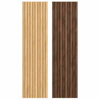 Panneau mural en bois d'ingénierie et placage en chêne blanc ou noyer noir pour revêtement mural intérieur décoratif, panneau mural flexible en bois
