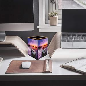 Tradebyd Premium Quality Designer Wooden Enamel Printed Pen Stand Temperature Display Elegant Office <b>Table</b> Decor Workspace - Product Image 1