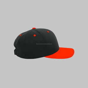 Gorra de béisbol de alta calidad con logotipo personalizado bordado Flat Top Hat Snapback - Product Image 3