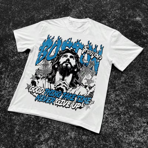 Camiseta de Hombre 100% Algodón con Logotipo Personalizado, Impresión DTG, Transpirable, Antiarrugas, Ecológica, de Secado Rápido, Estilo Urbano - Product Image 1