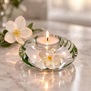Handmade Resin <b>Candle</b> <b>Holder</b> With Decorative Design For Special Events And Modern Home Display - Product Image 6