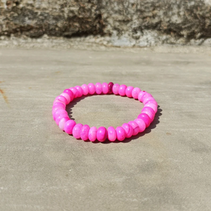 Natural Pink Opal Smooth Rondelle Gemstone <b>Bracelet</b> Pink Opal <b>Healing</b> Stone Stretchable Jewelry Fashion Wholesale Bulk Supplier - Product Image 5