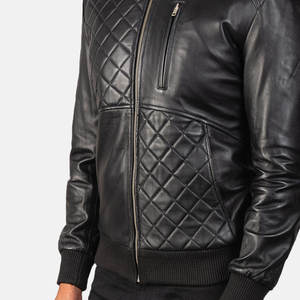 Veste de pilote d'avion personnalisée imperméable et écologique à col montant PAK PRO INTERNATIONAL PU pour l'hiver - Product Image 4