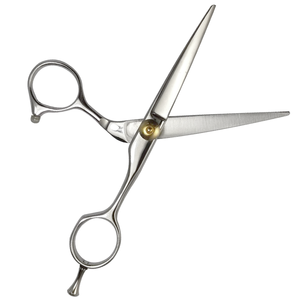 Tijeras de Peluquería Profesionales de Acero Inoxidable de 5.75 Pulgadas, con Filo Recto, Acabado Pulido Espejo, Tijeras Offset - Product Image 1