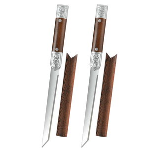 Cuchillo de Cocina de Acero de Damasco, Cuchillo Profesional para Deshuesar, Mango Antideslizante, Cuchillo para Frutas, Cuchillo de Chef de Hoja Fija, Cuchillo Afilado para Carne y Verduras - Product Image 4