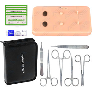 Surgical Suture <b>Practice</b> <b>Pad</b> Kit with Realistic Skin Simulation Module Medical Training Set for Suturing Skills <b>Practice</b> - Product Image 1