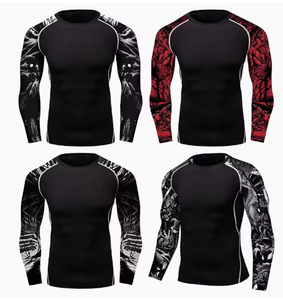 Chemise de bain à manches longues légère pour homme, séchage rapide, protection solaire, haut de protection contre les éruptions cutanées, chemise de protection contre les éruptions cutanées à manches longues pour homme, UPF 50 - Product Image 1