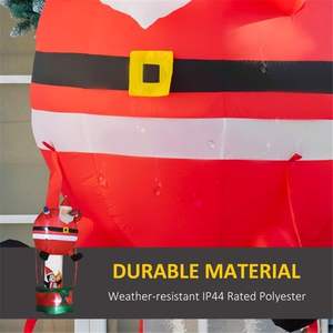 Pupazzo di Neve Gonfiabile Natalizio per Decorazioni Esterne Festive per Casa o Giardino - Product Image 5