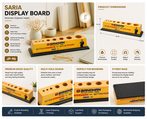 Escritorio Inteligente Liviya con Tablero de Madera, Soporte Multiusos, Producto de Oficina Promocional, Personalizado para el Día de la Madre y la Graduación - Product Image 2