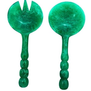 Newly Designed Eco-Friendly American Style Resin Salad Server <b>Set</b> Glossy Finish Dishwasher Safe <b>Microwave</b> Safe Oven Safe Salad - Product Image 4