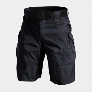Pantalones Cortos Cargo Casuales para Hombre, Cintura Alta, Secado Rápido, Estilo Bermuda, con Cordón y Bolsillos, 100% Lona de Algodón - Product Image 2