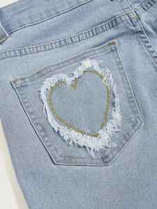 HAMIO SPORTS Últimas Novedades en Jeans de Mezclilla para Mujer, Pantalones Acampanados a la Moda, Cintura Alta, Impermeables, para Invierno - Product Image 5