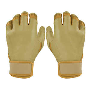 ถุงมือตีซอฟต์บอลและเบสบอลแบบสั้น ยี่ห้อ OEM สำหรับมืออาชีพ ผลิตจากหนัง Cabretta นุ่มพิเศษ สำหรับผู้ใหญ่ ลดราคา - Product Image 2