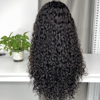 Perruque brésilienne naturelle de qualité supérieure, perruque frontale en dentelle 13x4, densité 200%, pré-épilée, ondulée, pour femmes noires